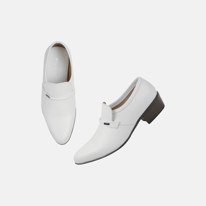 Mochi Men White Formal Moccasin (SKU: 19-6127-16-39)