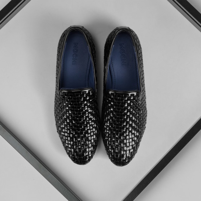 Mochi Men Black Formal Moccasin