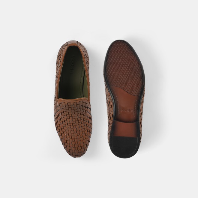 Mochi Men Tan Formal Moccasin (SKU: 19-622-23-41)