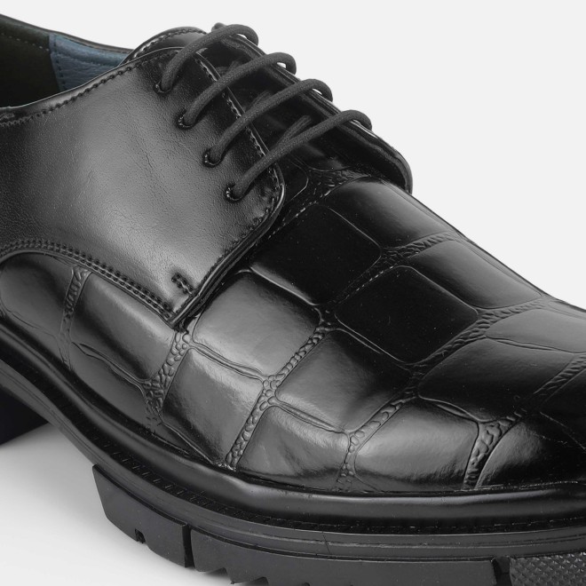 Mochi Men Black Formal Lace Ups (SKU: 19-625-11-41)