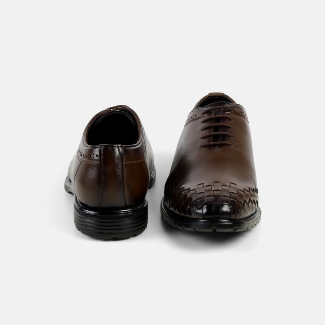 Mochi Men Brown Formal Lace Ups (SKU: 19-635-12-40)