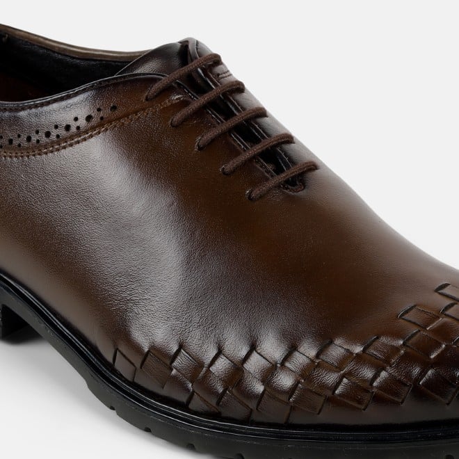 Mochi Men Brown Formal Lace Ups (SKU: 19-635-12-40)