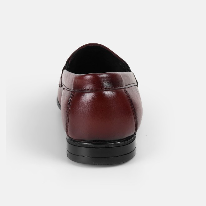 Mochi Men Maroon Formal Moccasin (SKU: 19-637-44-40)