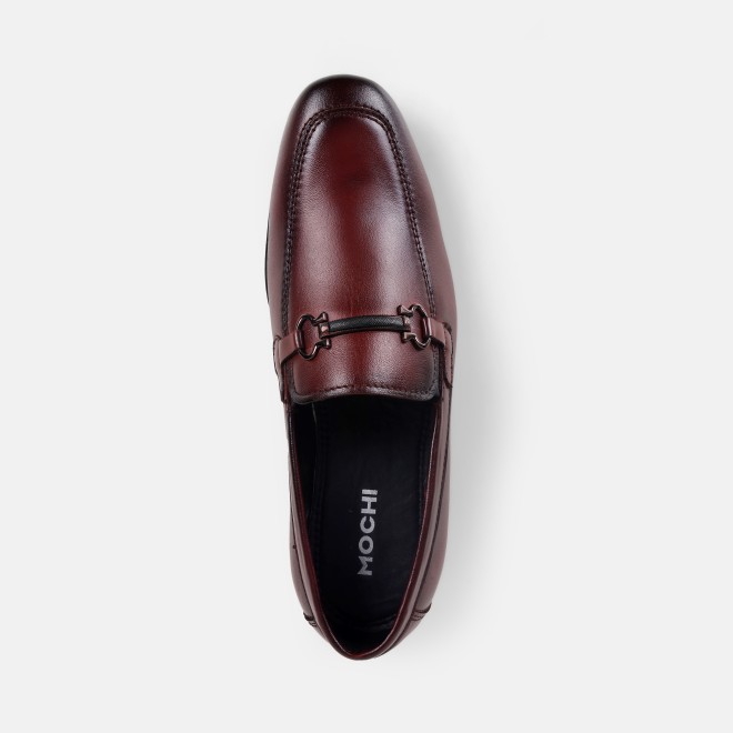 Mochi Men Maroon Formal Moccasin (SKU: 19-637-44-40)