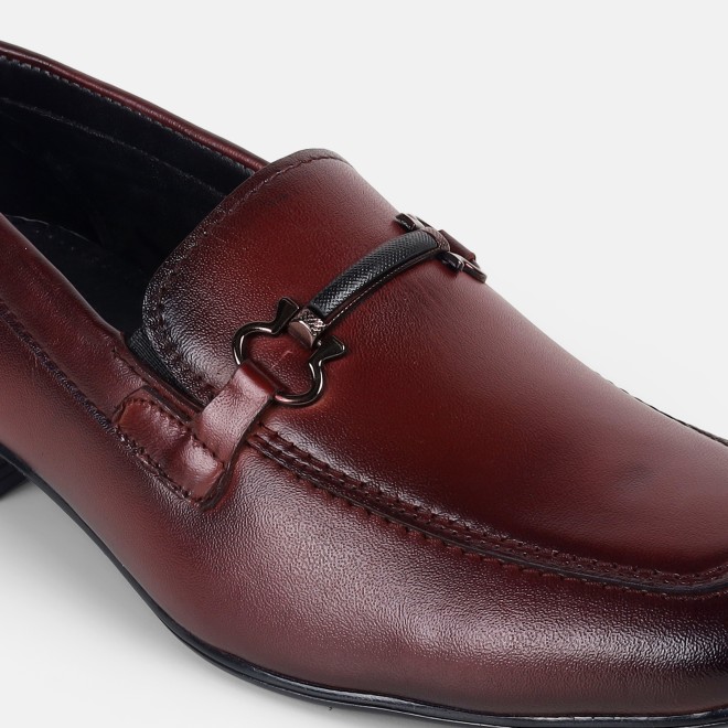 Mochi Men Maroon Formal Moccasin (SKU: 19-637-44-40)