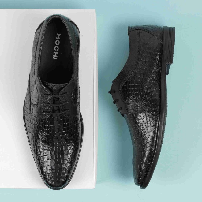 Mochi Men Black Formal Lace Ups