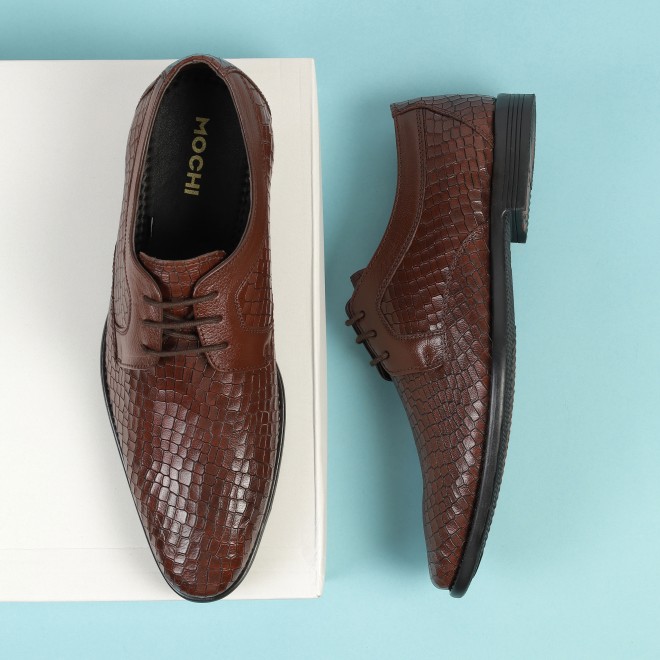 Mochi Men Maroon Formal Lace Ups (SKU: 19-639-44-41)