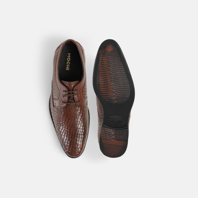 Mochi Men Maroon Formal Lace Ups (SKU: 19-639-44-41)