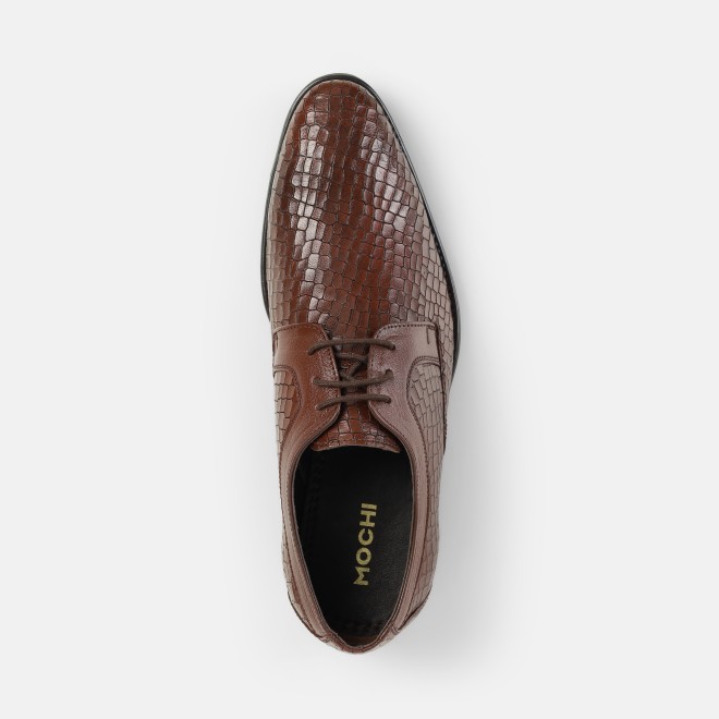 Mochi Men Maroon Formal Lace Ups (SKU: 19-639-44-41)