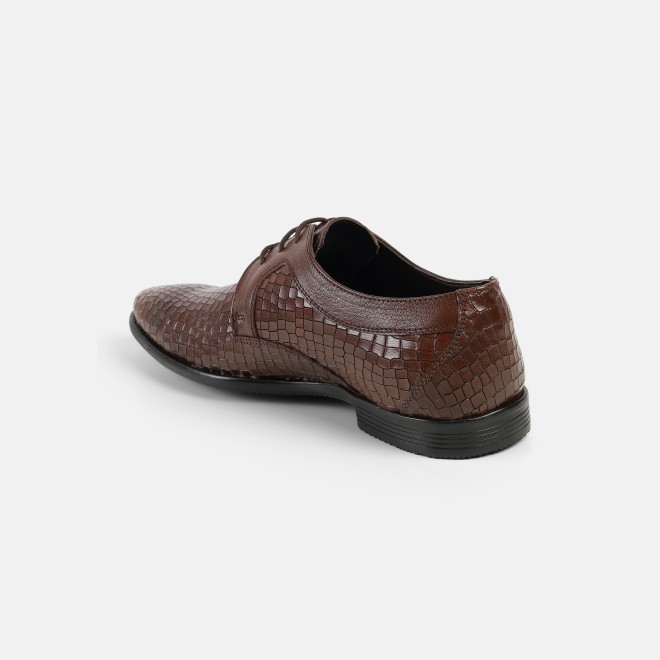 Mochi Men Maroon Formal Lace Ups (SKU: 19-639-44-41)