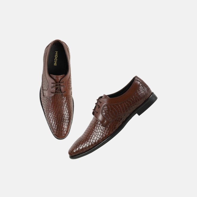 Mochi Men Maroon Formal Lace Ups (SKU: 19-639-44-41)