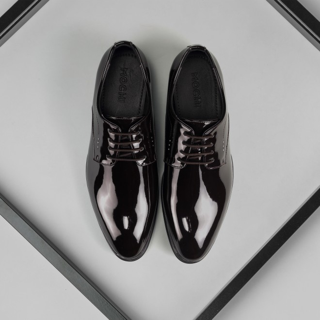 Mochi Men Maroon Party Lace Up