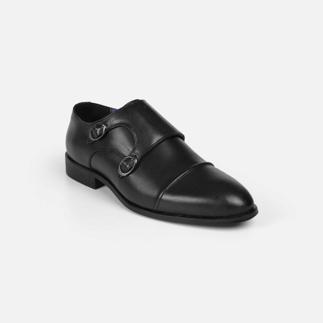 Mochi Men Black Formal Moccasin