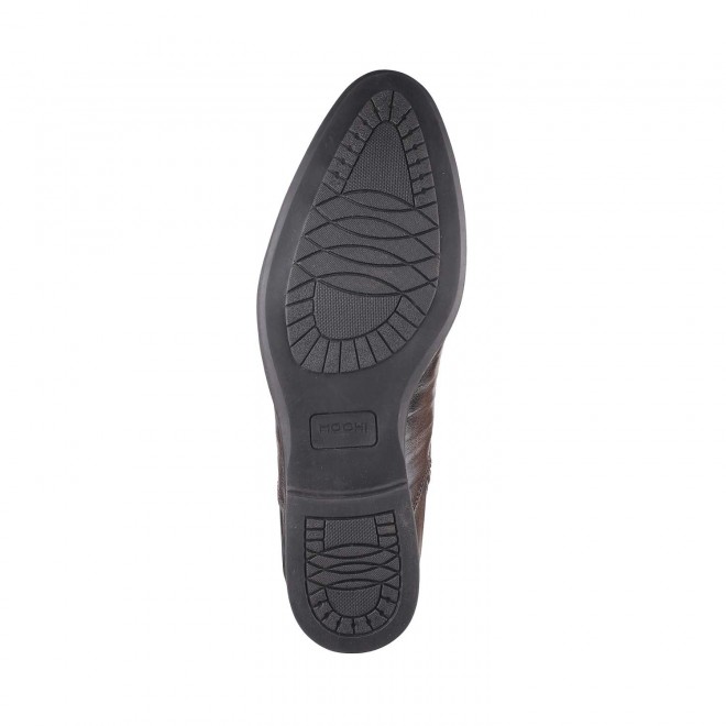 Mochi Men Brown Formal Boots (SKU: 19-6457-12-41)