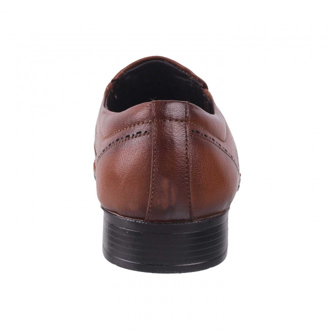 Mochi Men Tan Formal Moccasin (SKU: 19-6502-23-41)