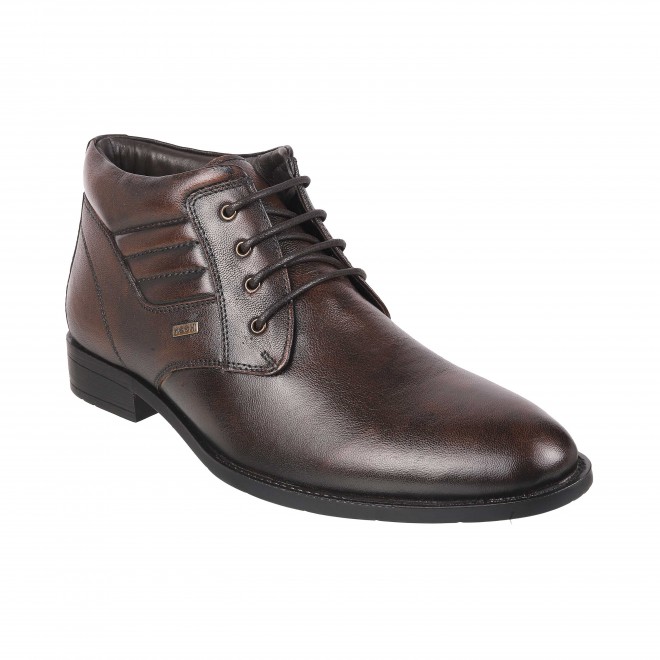 Mochi Men Brown Formal Boots (SKU: 19-6523-12-40)