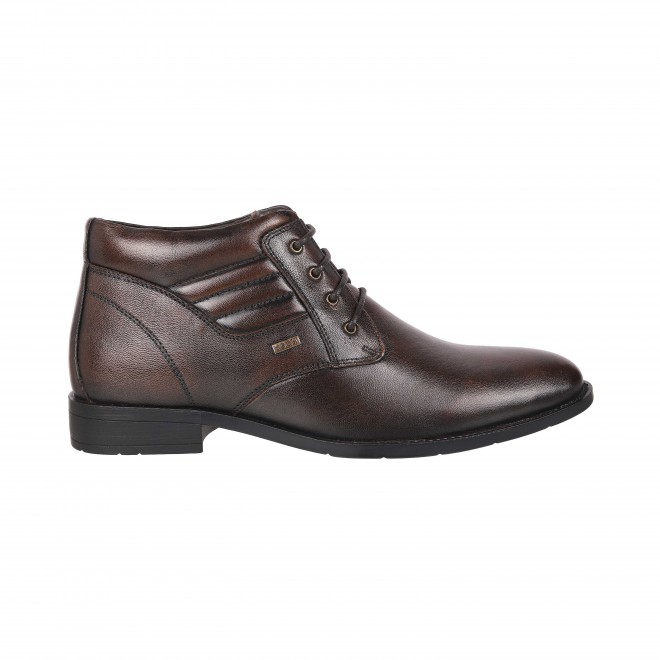 Mochi Men Brown Formal Boots (SKU: 19-6523-12-40)