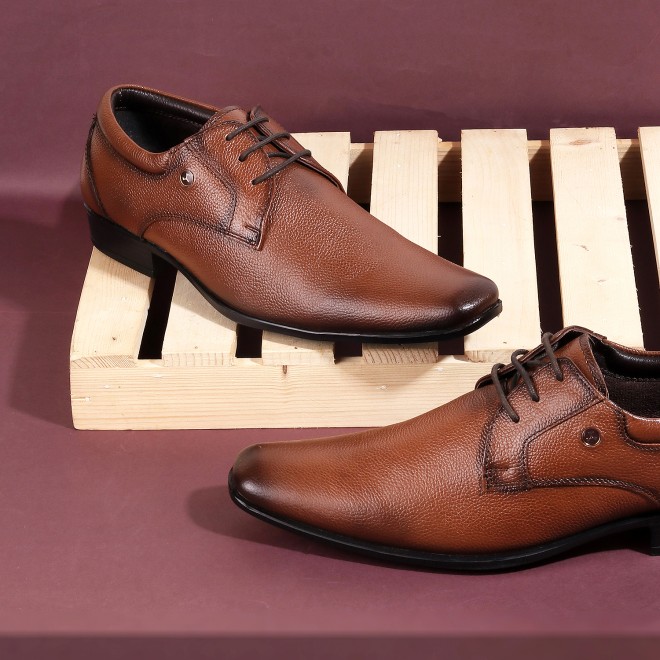 Mochi Men Tan Formal Lace Up