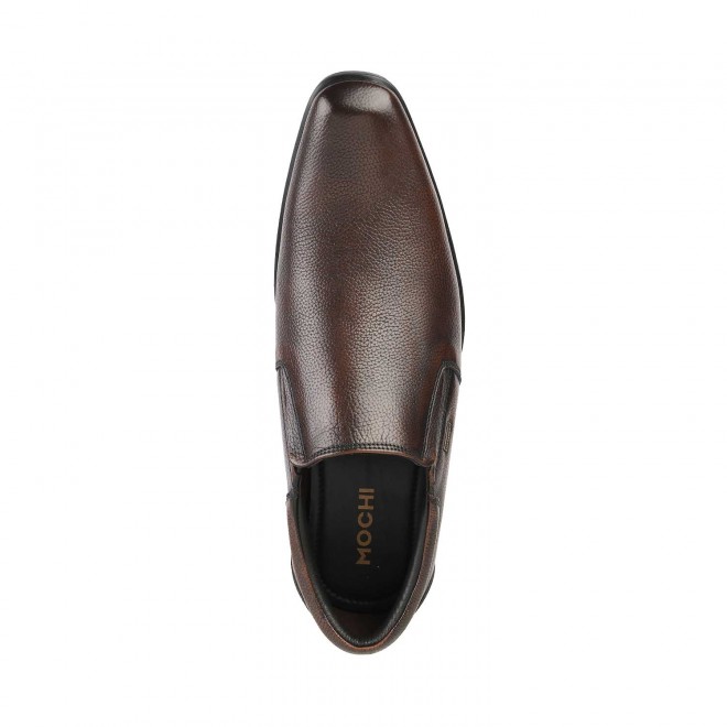 Mochi Men Brown Formal Moccasin (SKU: 19-6531-12-41)