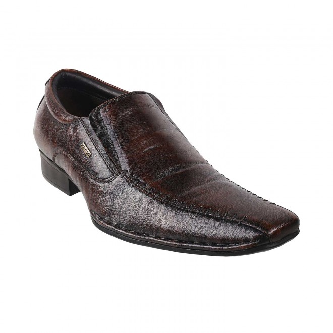 Mochi Men Brown Formal Moccasin (SKU: 19-6533-12-41)