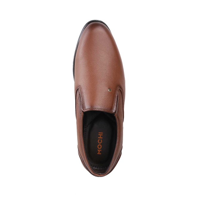Mochi Men Tan Formal Moccasin (SKU: 19-6613-23-40)