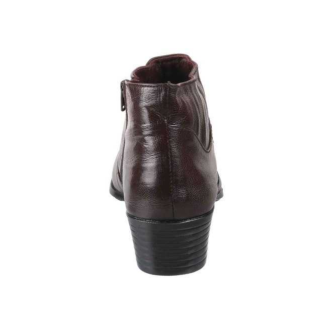 Mochi Men Brown Formal Boots (SKU: 19-6650-12-41)
