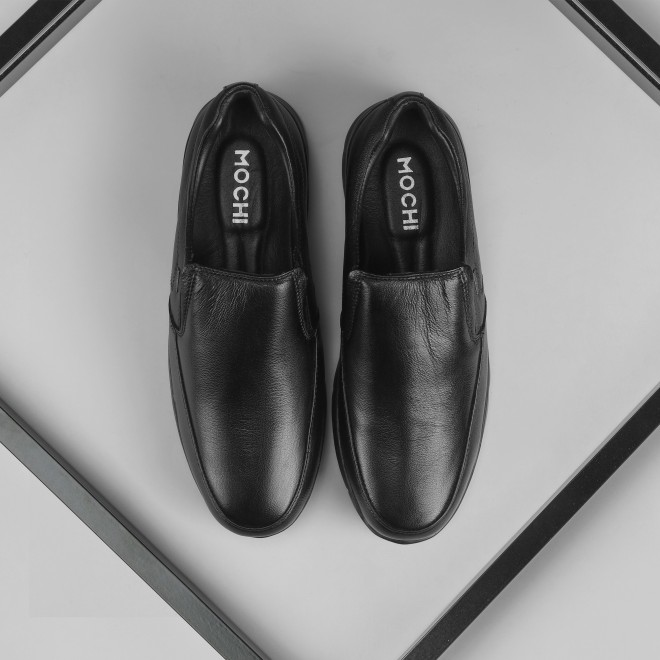 Mochi Men Black Formal Moccasin