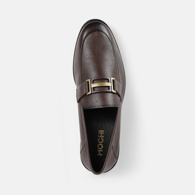 Mochi Men Brown Formal Moccasin (SKU: 19-670-12-40)