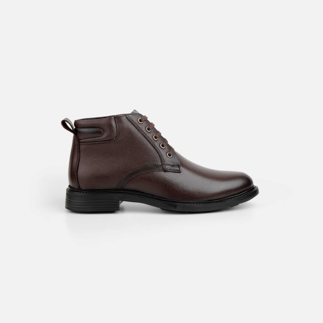Mochi Men Brown Formal Boots (SKU: 19-675-12-40)