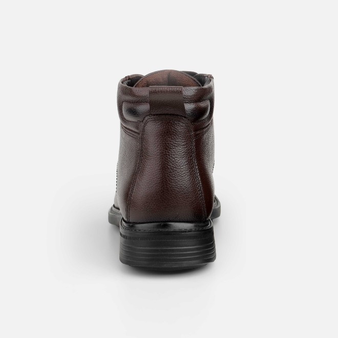 Mochi Men Brown Formal Boots (SKU: 19-675-12-40)