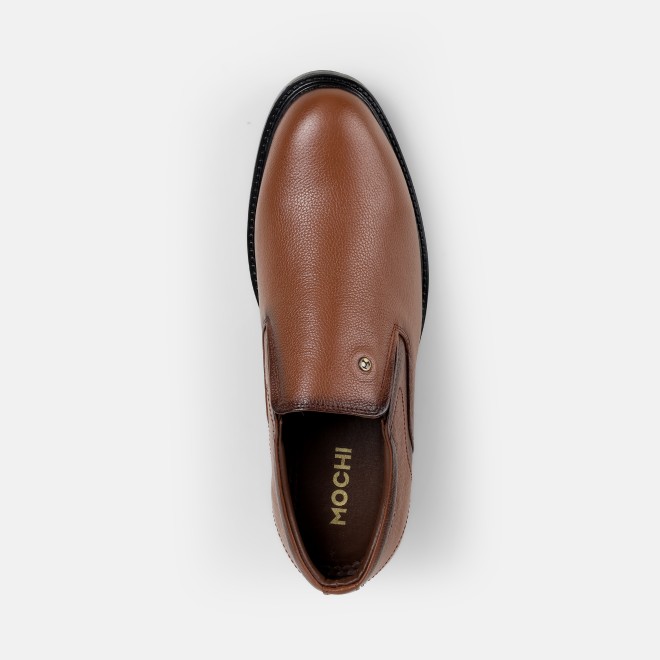 Mochi Men Tan Formal Moccasin (SKU: 19-676-23-40)