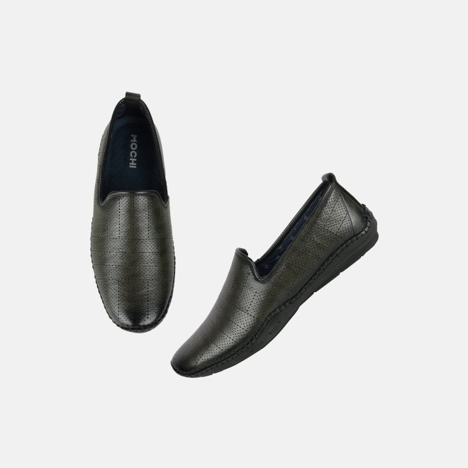 Mochi Men Olive Formal Moccasin (SKU: 19-678-49-40) Mochi Men Olive Formal Moccasin (SKU: 19-678-49-40)