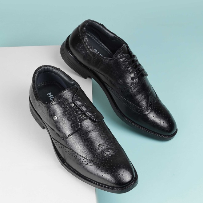 Mochi Men Black Formal Brogue