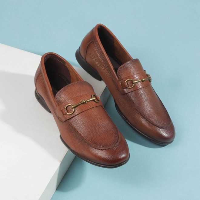 Mochi Men Tan Formal Slip Ons