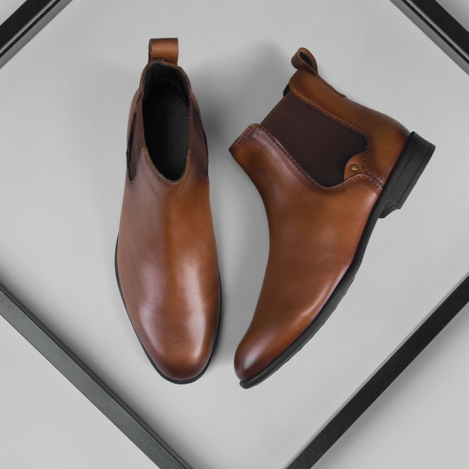 Mochi Men Tan Party Boots