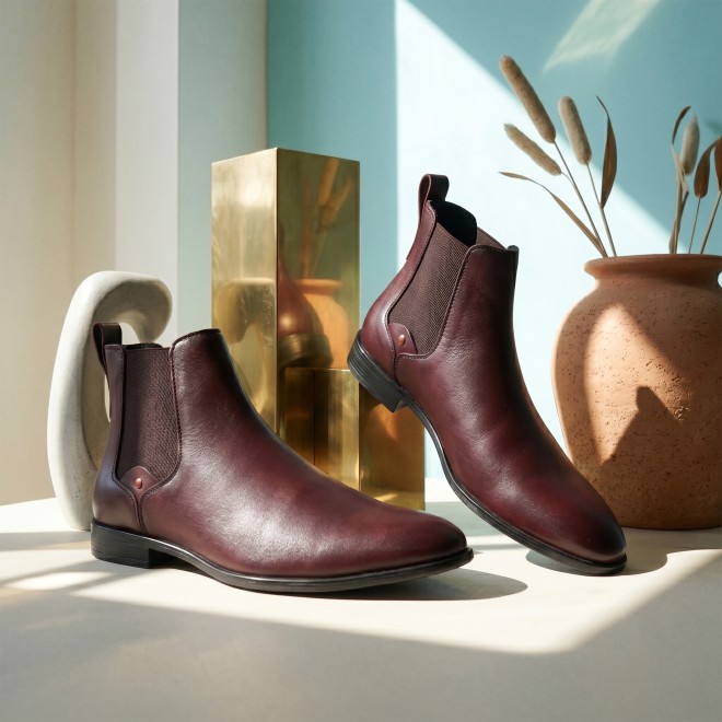 Mochi Men Maroon Party Boots (SKU: 19-691-44-40)