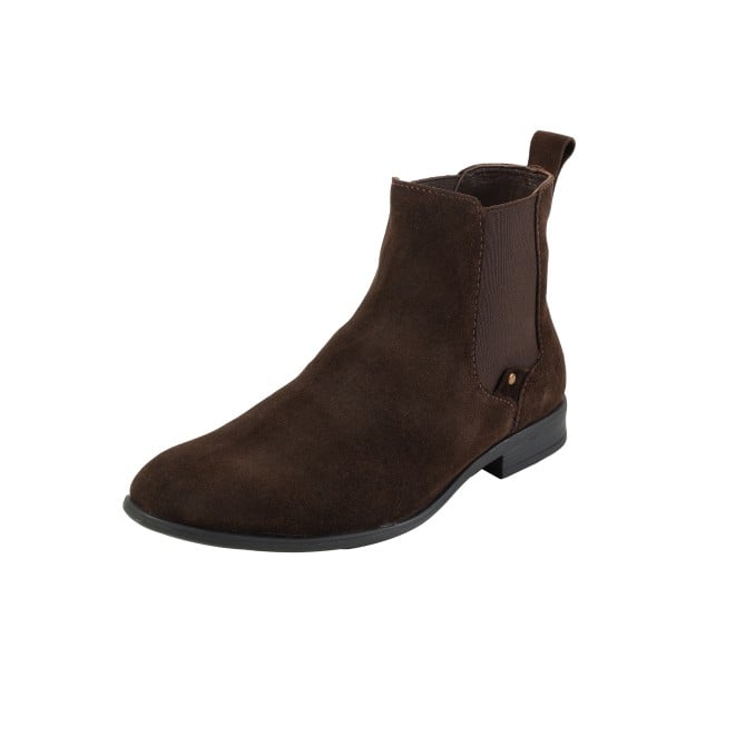 Mochi Men Brown Formal Boots (SKU: 19-692-12-40)