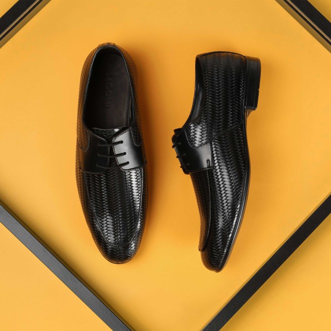 Mochi Men Black Formal Lace Up