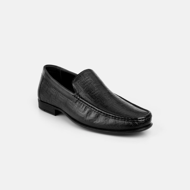 Mochi Men Black Formal Moccasin