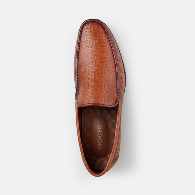 Mochi Men Tan Formal Moccasin (SKU: 19-737-23-39)