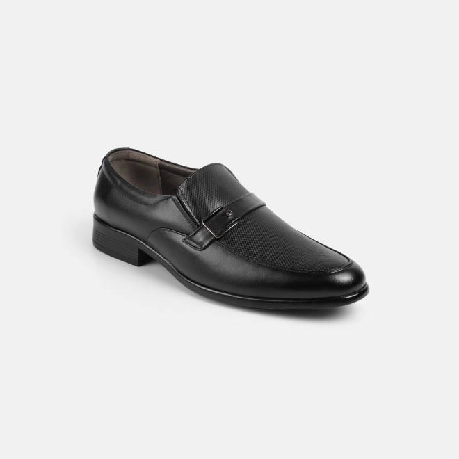 Mochi Men Black Formal Moccasin