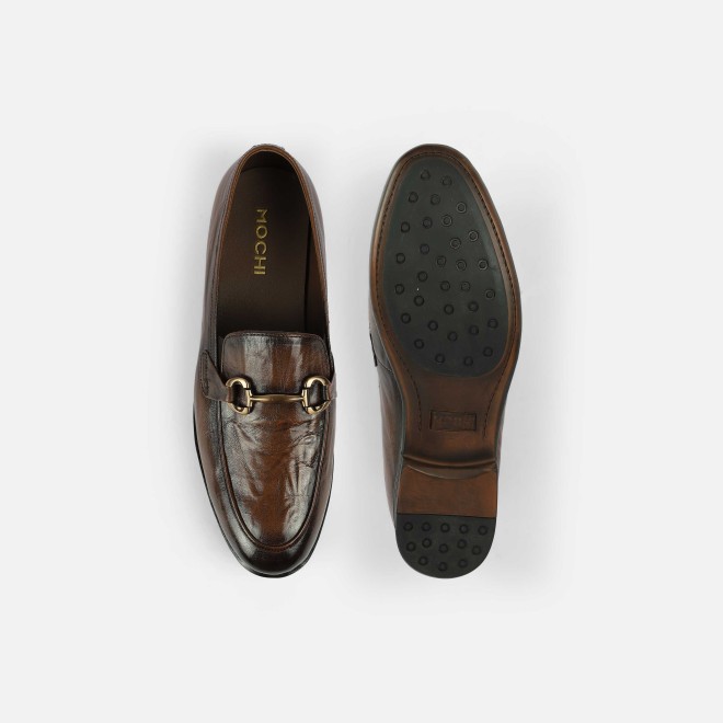 Mochi Men Tan Formal Moccasin (SKU: 19-752-23-41)
