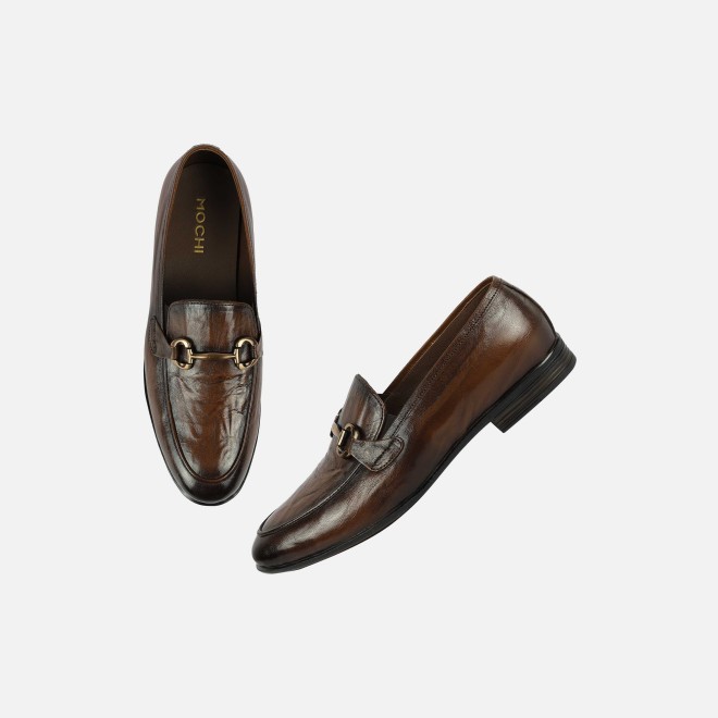 Mochi Men Tan Formal Moccasin (SKU: 19-752-23-41)