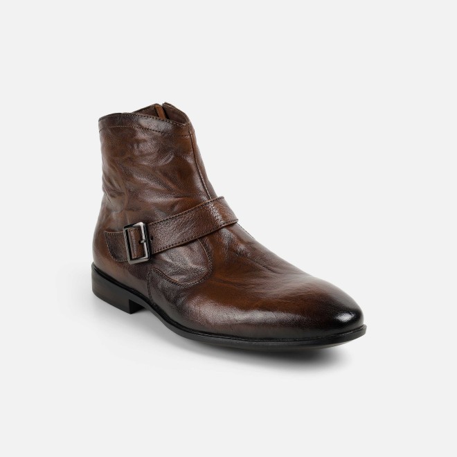 Mochi Men Tan Formal Boots (SKU: 19-753-23-40)