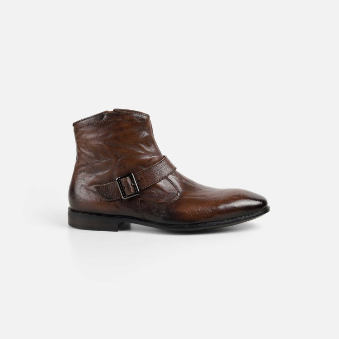 Mochi Men Tan Formal Boots (SKU: 19-753-23-40)