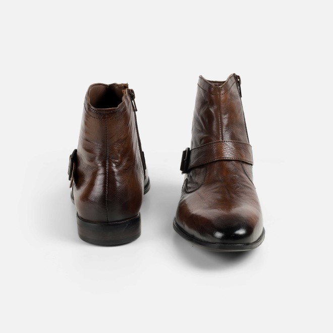 Mochi Men Tan Formal Boots (SKU: 19-753-23-40)