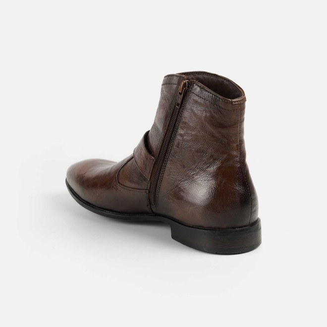 Mochi Men Tan Formal Boots (SKU: 19-753-23-40)