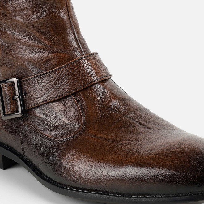 Mochi Men Tan Formal Boots (SKU: 19-753-23-40)
