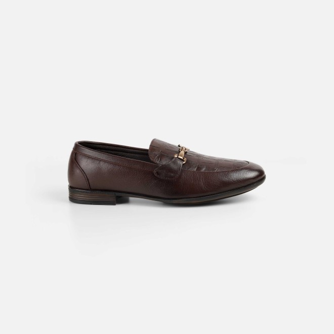 Mochi Men Brown Formal Moccasin (SKU: 19-754-12-44)