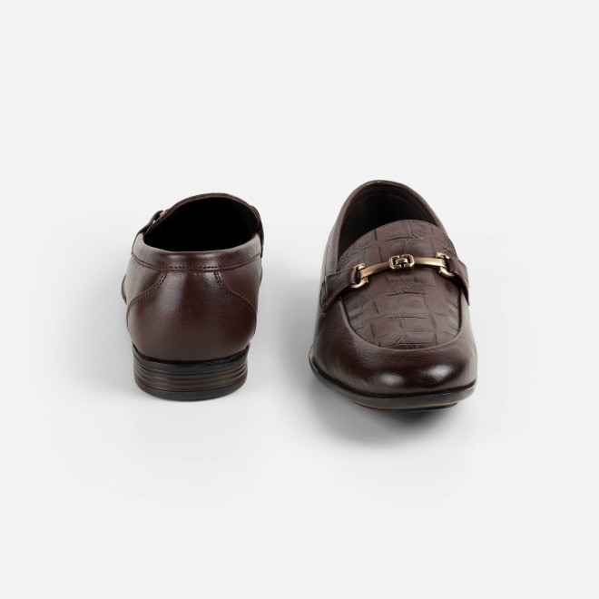 Mochi Men Brown Formal Moccasin (SKU: 19-754-12-44)